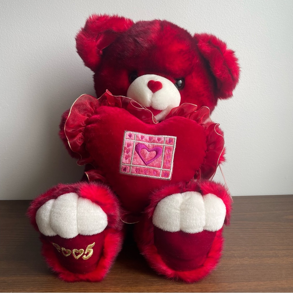 2005 Dan Dee Red Valentines Teddy Bear